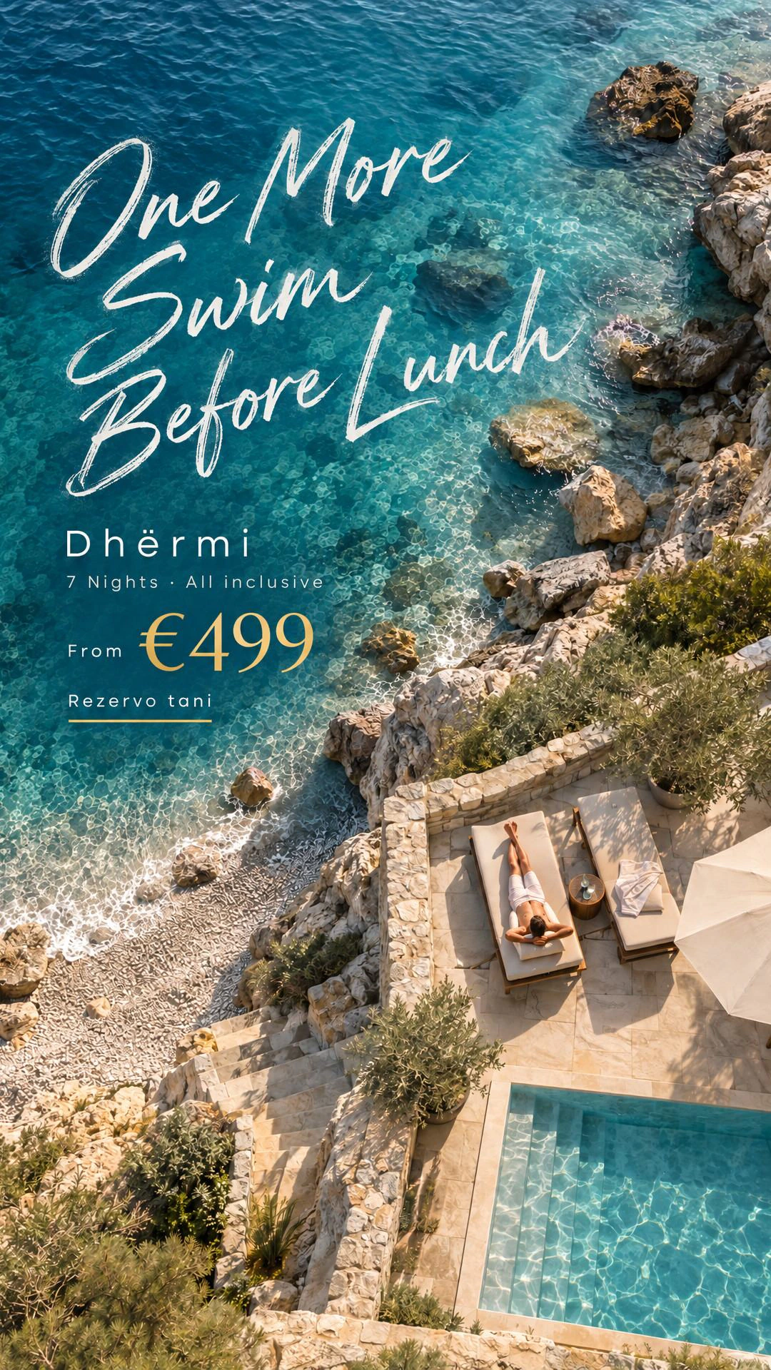 All-inclusive by the sea in Dhërmi: a story ad made by TourixAI