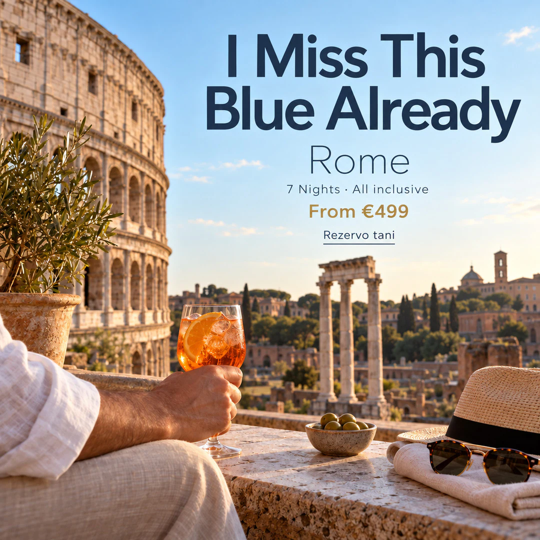 All-inclusive city stay in Rome: an ad made by TourixAI