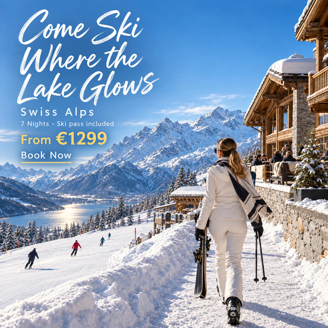 Ski week in Swiss Alps: an ad made by TourixAI